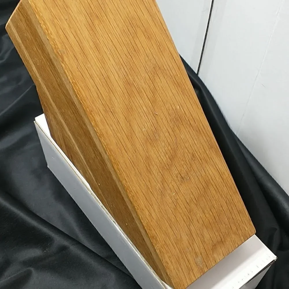 Wusthof Knife Storage Block 9 Slot Natural Finish Solid Wood